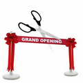 Grand Opening Kit-25" Ceremonial Scissors, Ribbon, Bows, Stanchions